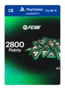 2.800 EA FC 26 Points (PSN-presentkort) - FI