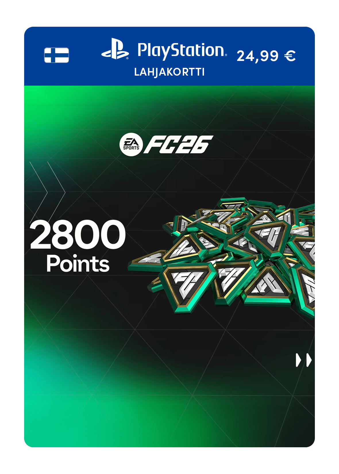 2 800 EA FC 26 -pistettä (PSN-lahjakortti)
