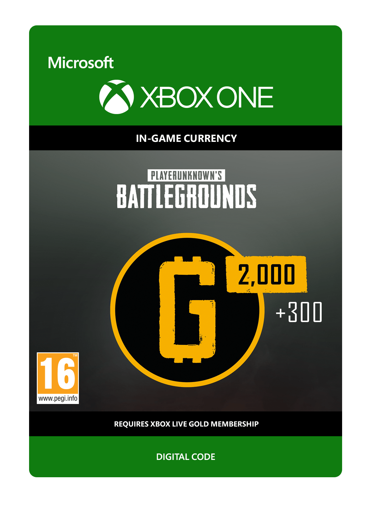 PLAYERUNKNOWN'S BATTLEGROUNDS 2,300 GCoin Xbox One Game
