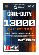 13000 pontos COD (cartão-presente Steam) - PT