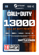 13 000 COD-pistettä (Steam-lahjakortti) - FI