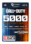 5 000 COD-pistettä (Steam-lahjakortti) - FI