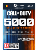 5,000 COD Punten (Steam Cadeaukaart) - BE