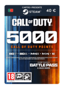5000 pontos COD (cartão-presente Steam) - PT