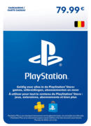 Carte PlayStation Store 79.99 Euro - BE