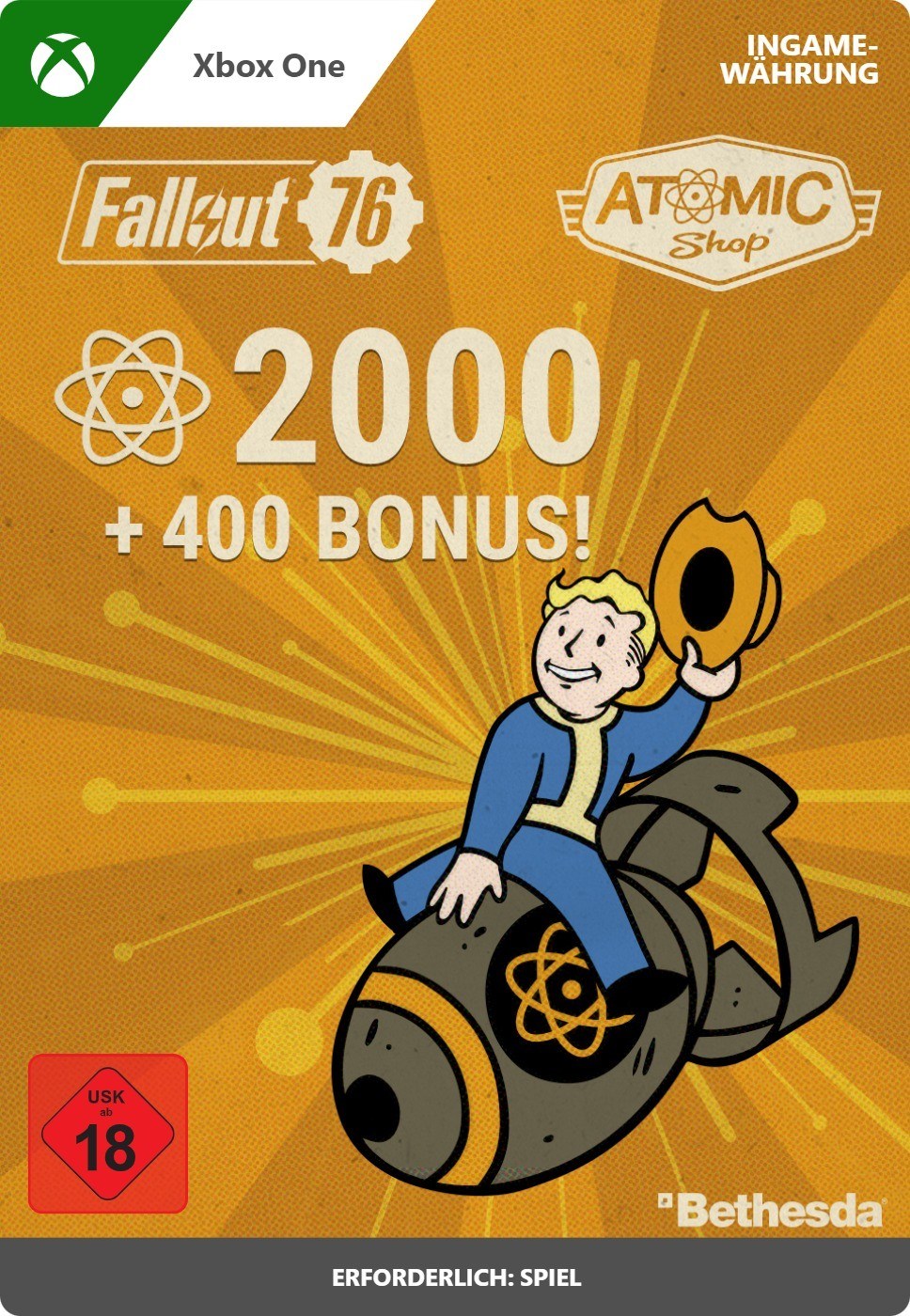 2000 (+400 als Bonus) Atome - Fallout 76