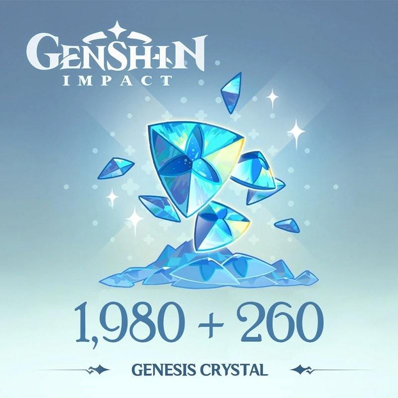 Genshin Impact 1980+260 Genesis Crystals