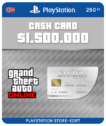 Great White Shark Card GTA Online (PSN Gift Card) - NO