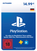 PlayStation Store Card 14,99€ - DE