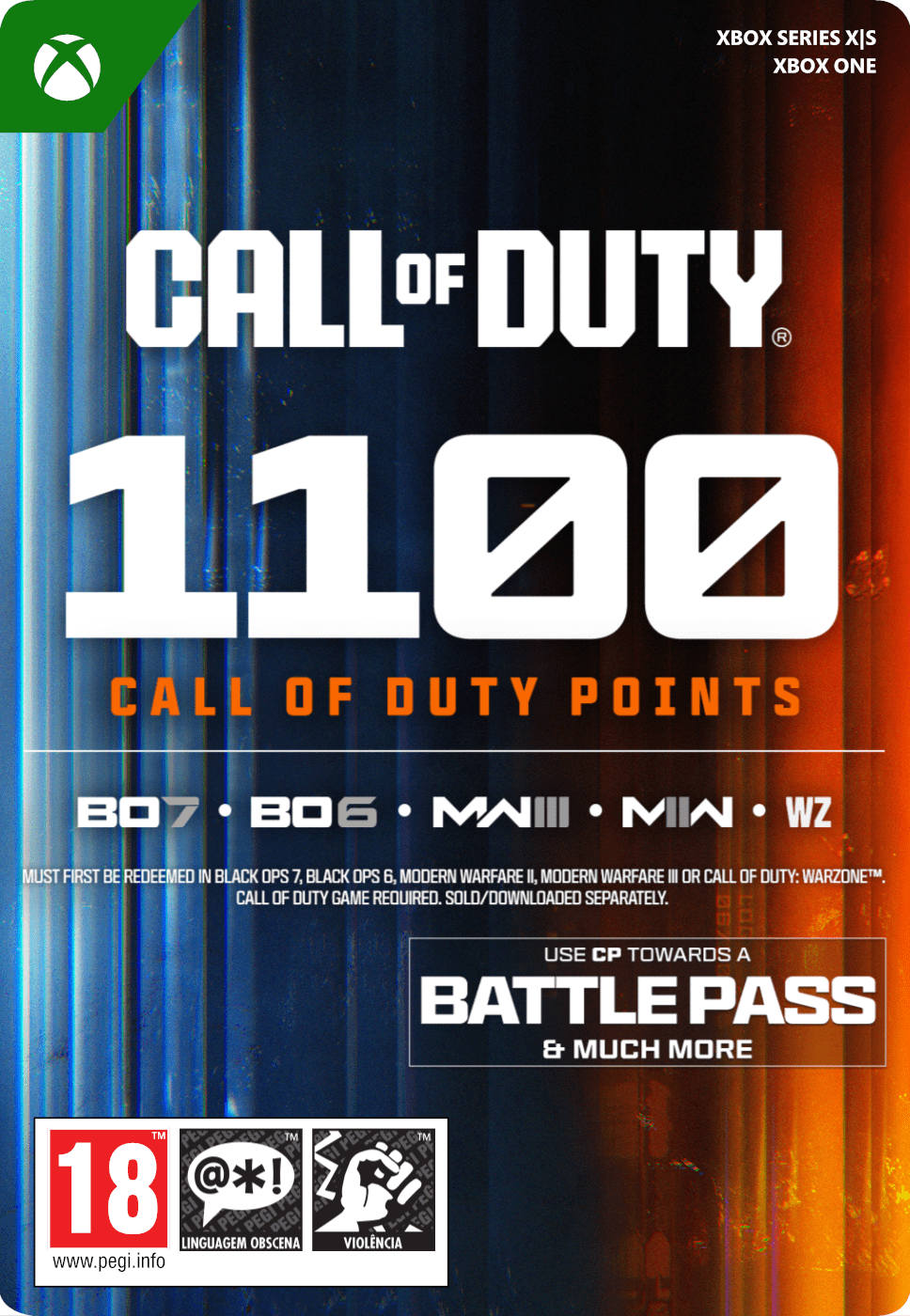1.100 PONTOS CALL OF DUTY
