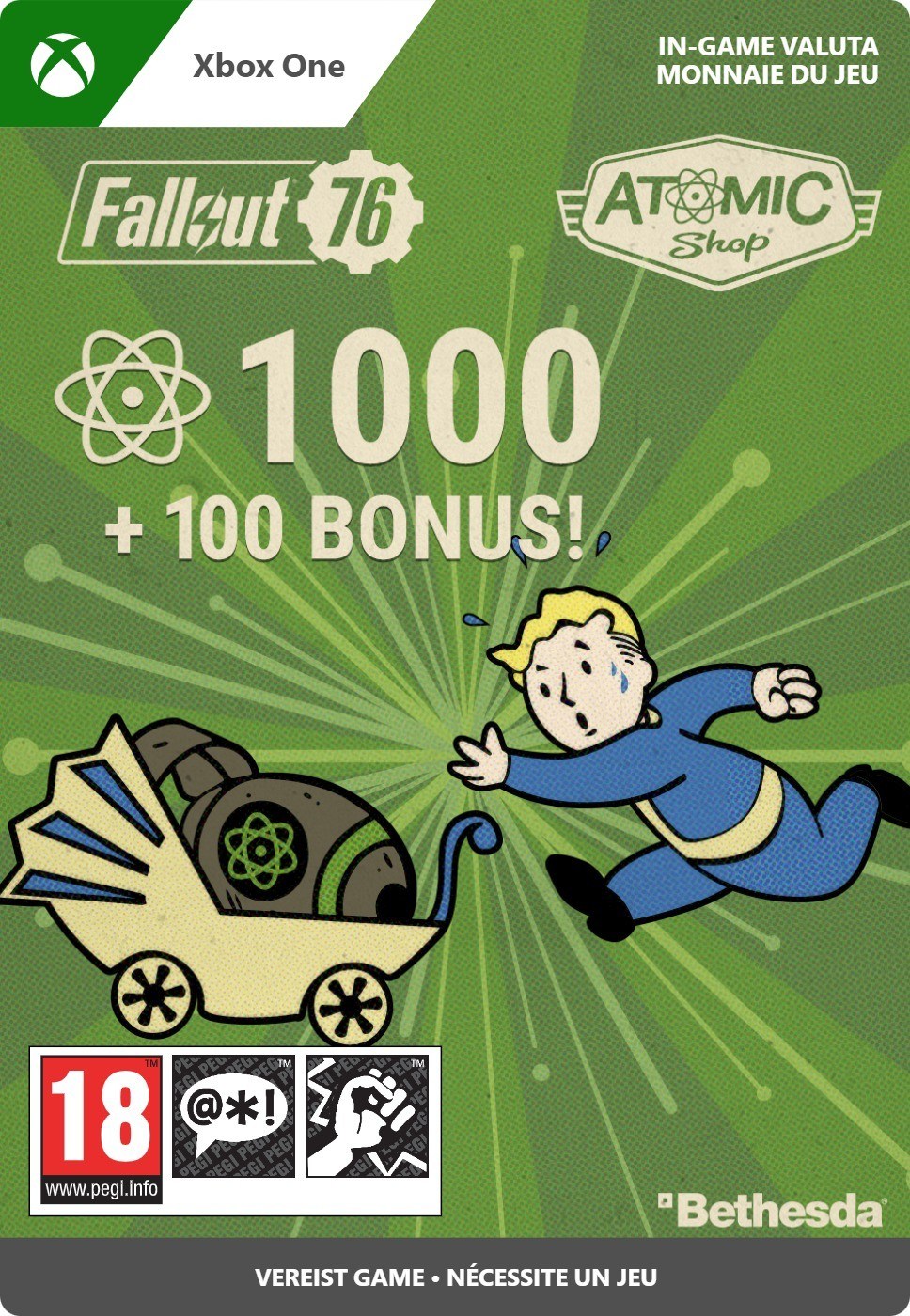1000 Atoms (+100 extra) - Fallout 76