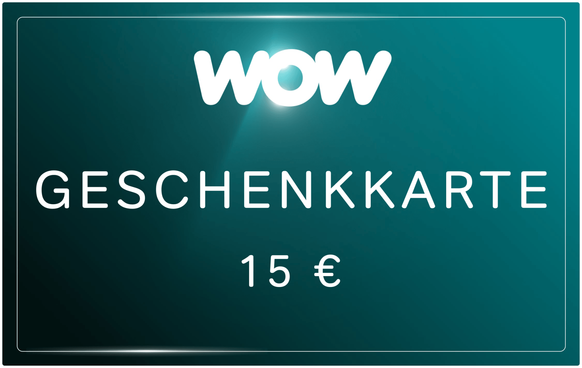 WOW Geschenkkarte 15€ per Email