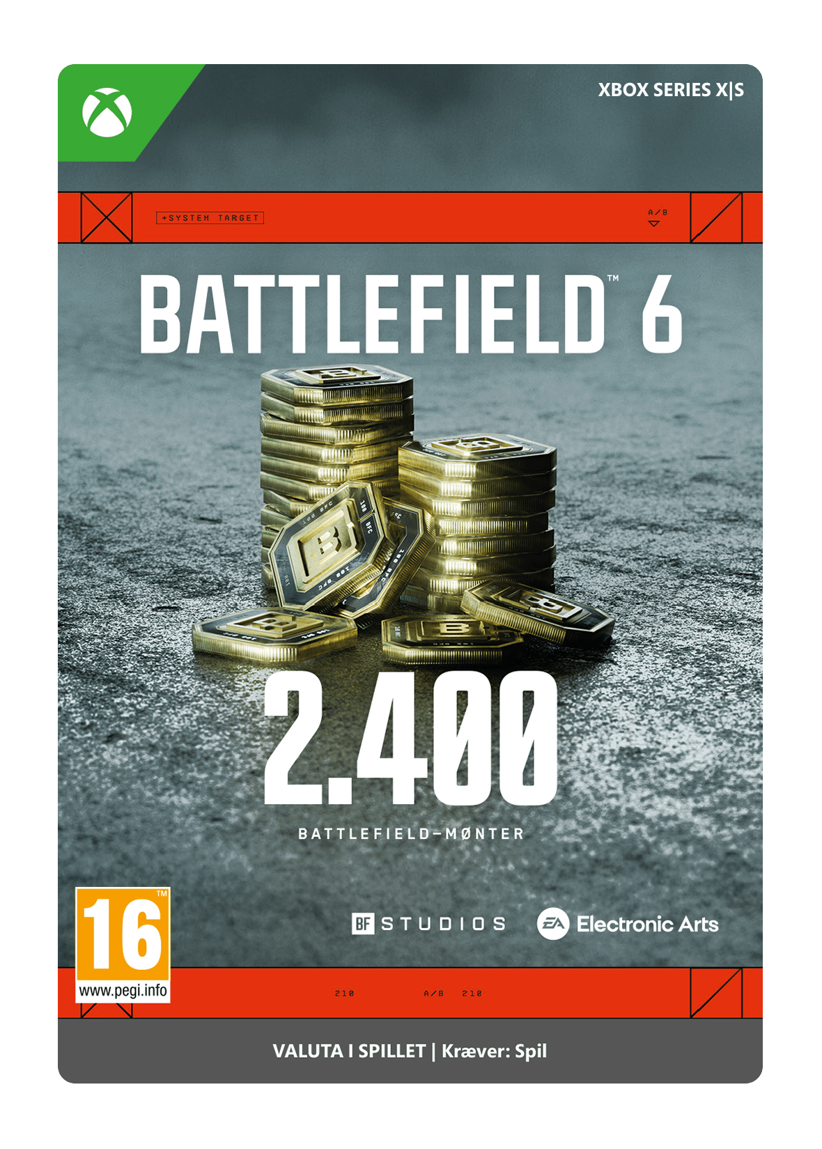 BATTLEFIELD 6 2.400 BATTLEFIELD-MØNTER