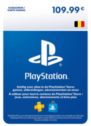 Carte PlayStation Store 109.99 Euros - BE