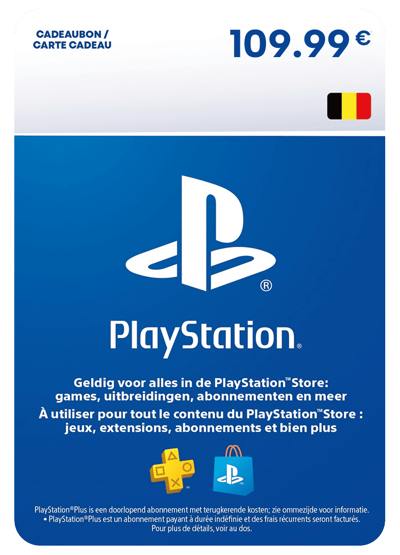Carte PlayStation Store 109.99 Euros