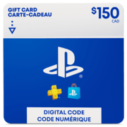 Carte PlayStation Store $150 - CA