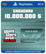 Megalodon Shark Card GTA Online (PSN Gift Card) - PT