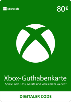 Xbox-Guthabenkarte 80 Euro