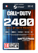 2 400 Points COD (Carte Cadeau Steam) - FR