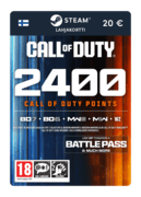2 400 COD-pistettä (Steam-lahjakortti) - FI