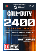 2400 pontos COD (cartão-presente Steam) - PT