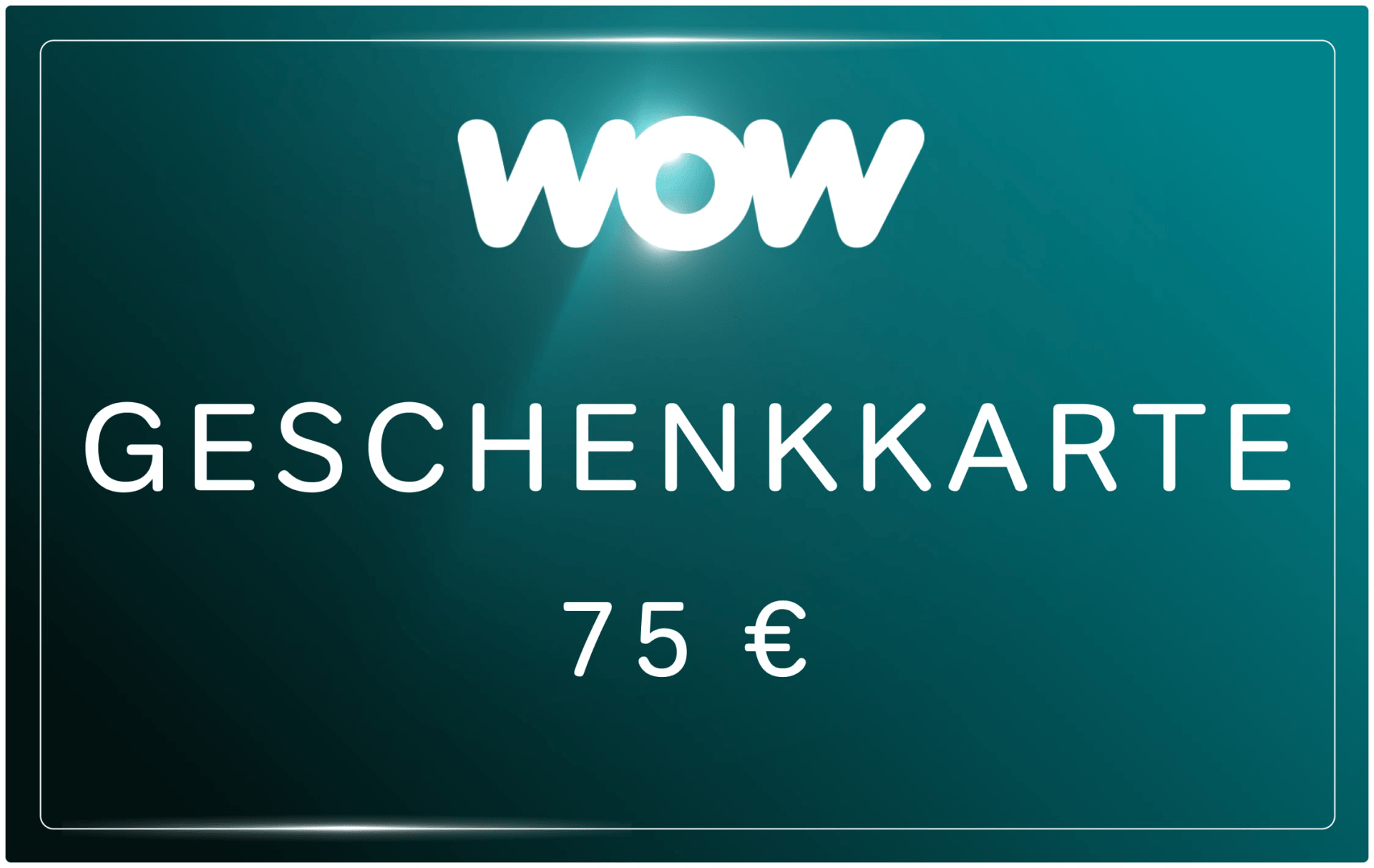 WOW Geschenkkarte 75€ per Email