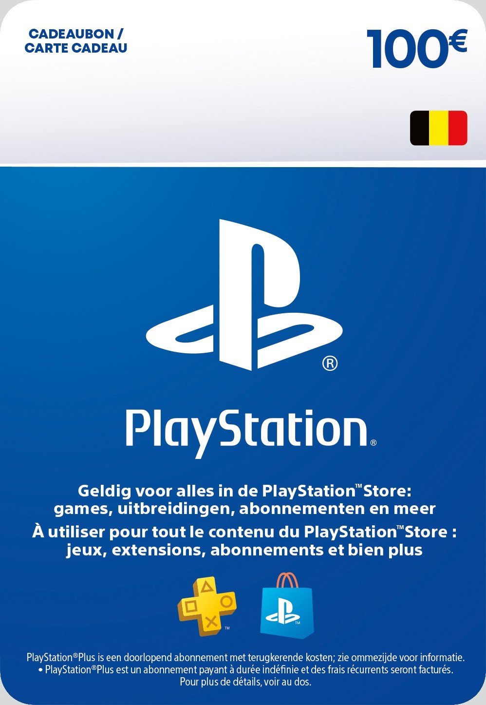 Carte PlayStation 100 €
