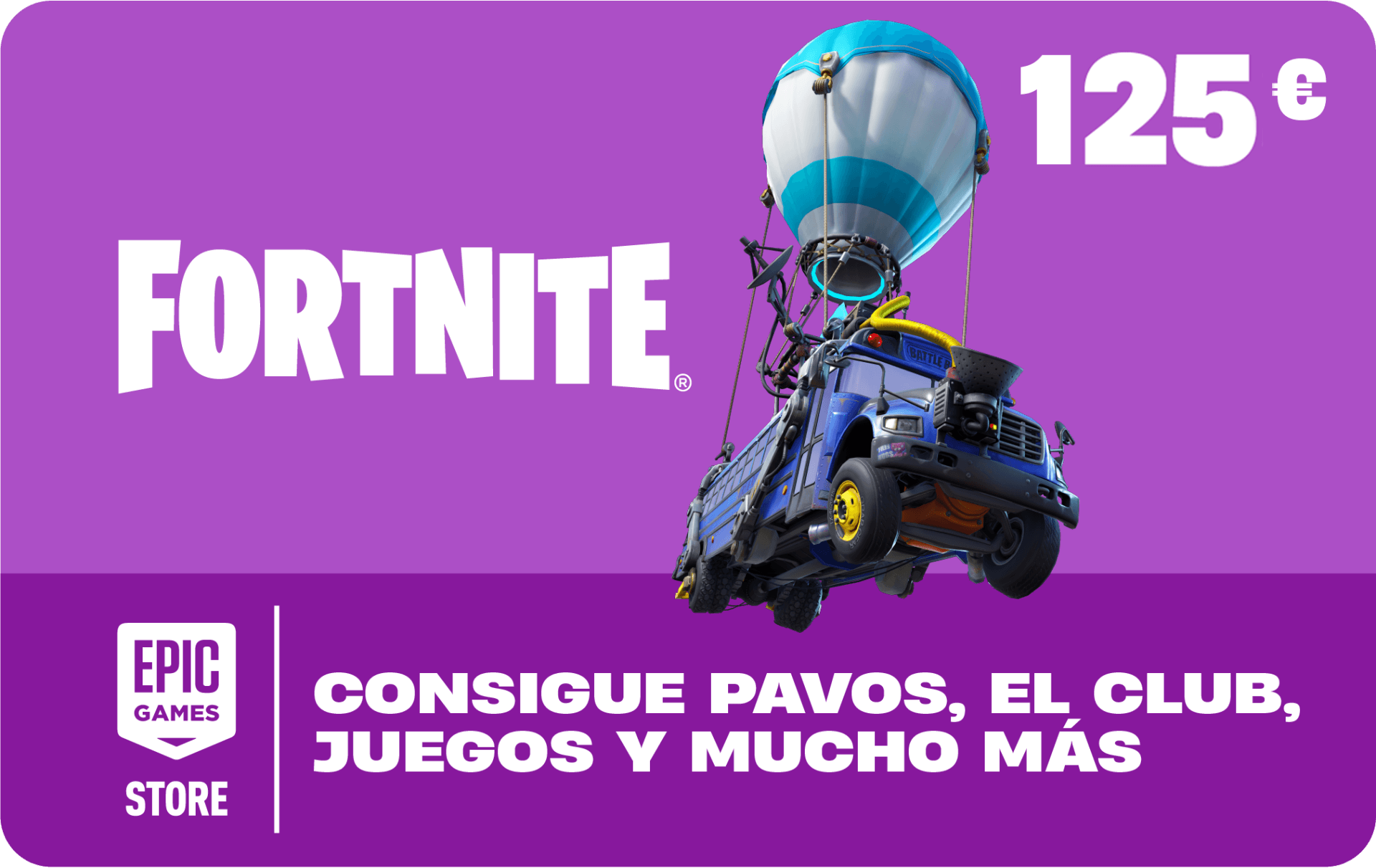 Tarjeta Pavos Fortnite Epic Games 125€