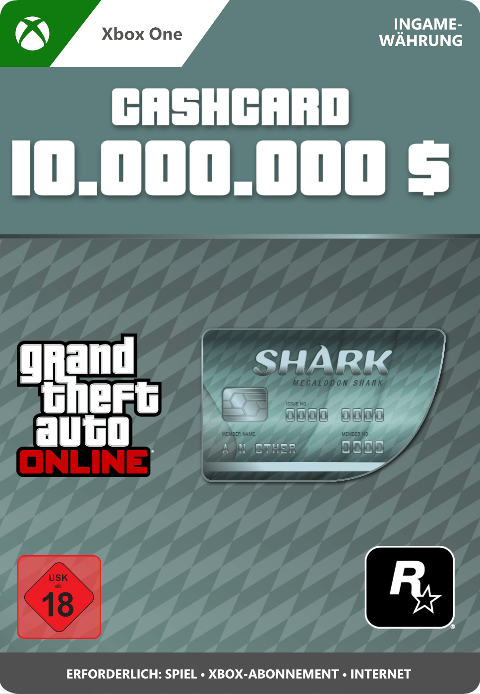 Megalodon Shark Card GTA Online (Xbox One)