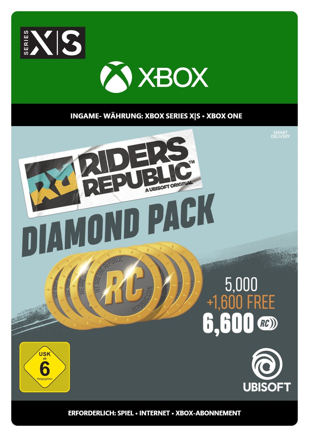 Riders Republic Coins  Diamantpaket  6600 Credits