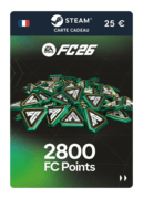 2.800 points EA FC 26 (Carte cadeau Steam) - FR