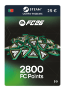 2800 pontos EA FC 26 (cartão-presente Steam) - PT