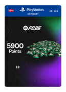 5.900 EA FC 26-point (PSN-gavekort) - DK