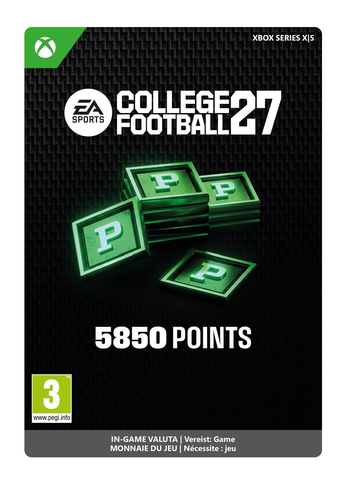 EA SPORTS COLLEGE FOOTBALL 27 5850 PUNTEN-PAKKET
