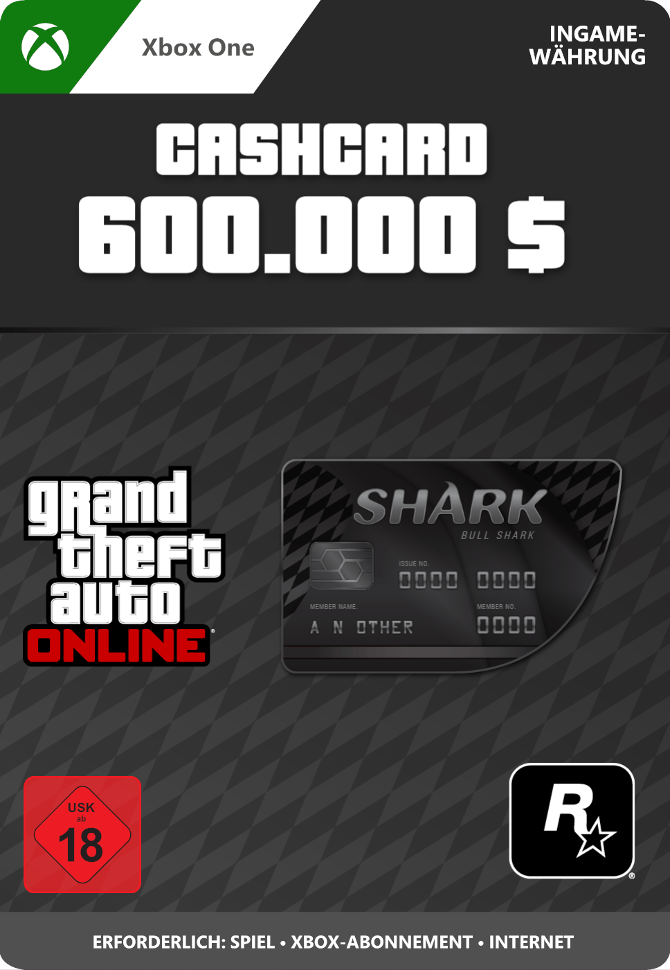 Bull Shark Card GTA Online (Xbox One)