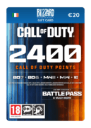 2,400 COD Points (Blizzard Gift Card) - IE