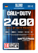 2.400 COD-Punkte (Blizzard Geschenkkarte) - DE