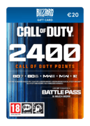 2,400 COD Points (Blizzard Gift Card) - FR