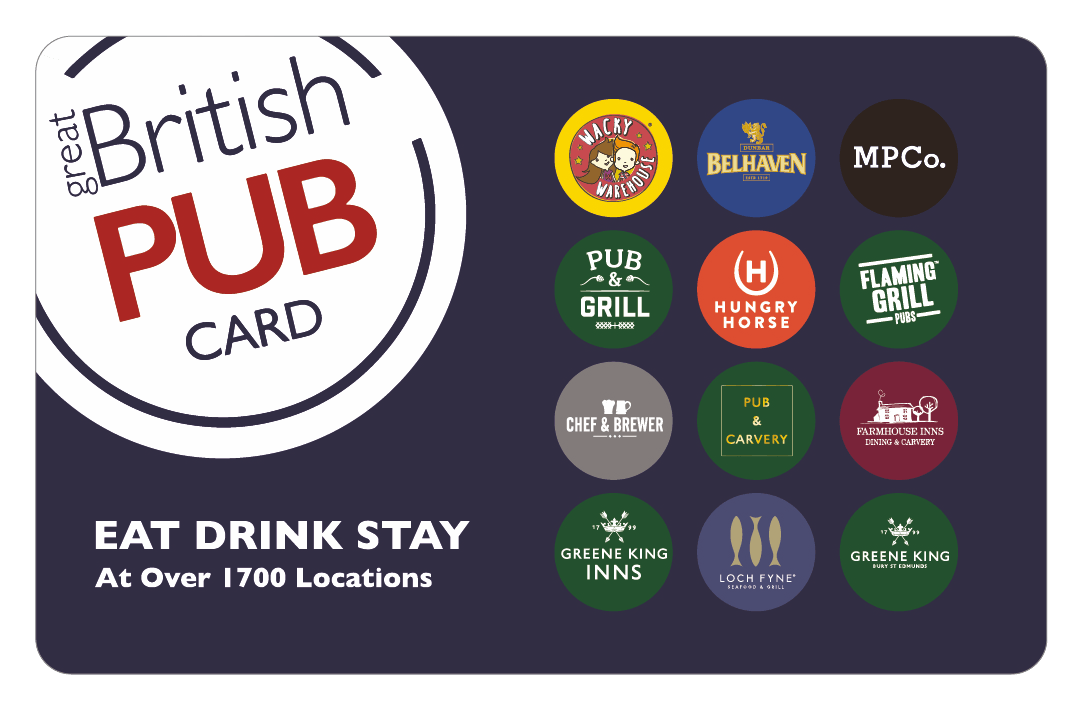 Great British Pub Card Gift Card Game