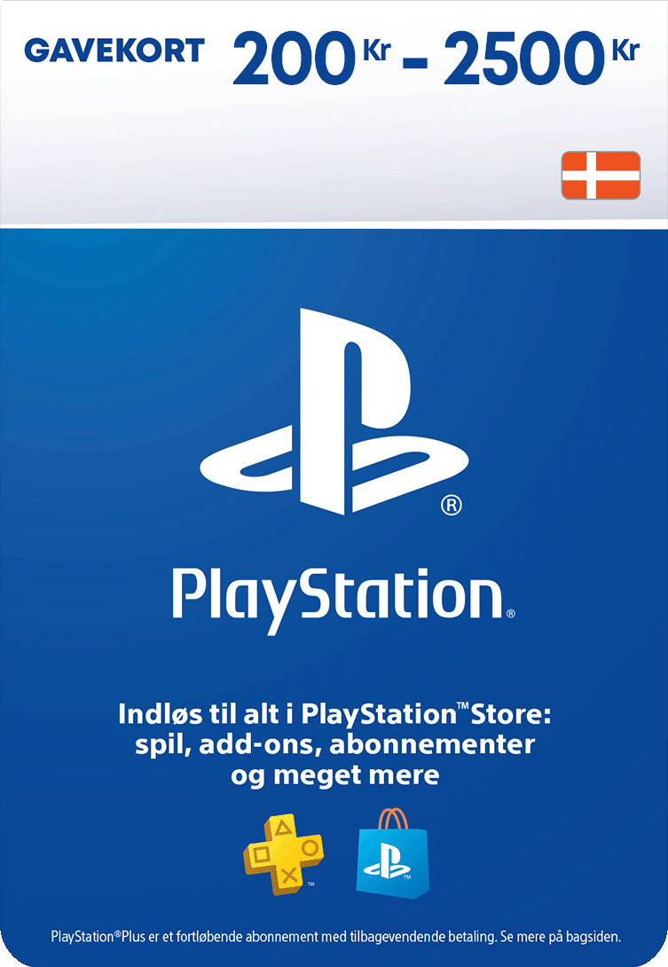 Variabelt PlayStation Store-Gavekort | PlayStation Store Gavekort | PSN Gavekort