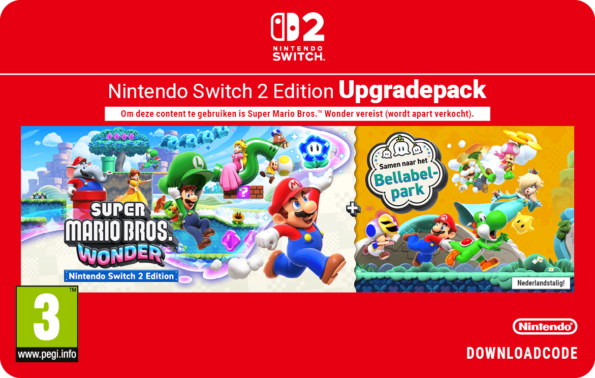 Super Mario Bros. Wonder Nintendo Switch 2 Edition + Samen naar het Bellabelpark-upgradepack