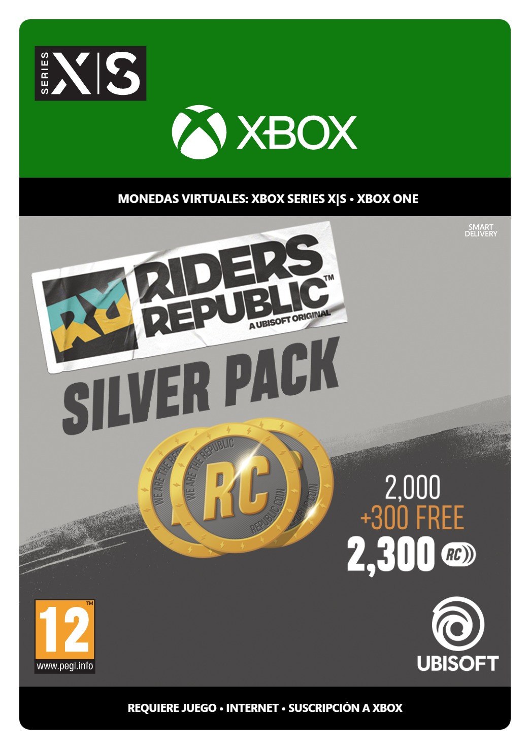 Pack Plata de monedas de Riders Republic - 2300 créditos