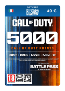 5.000 Punti COD (Gift card Blizzard) - IT