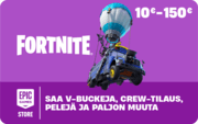 Muuttuva Fortnite lahjakortti - FI