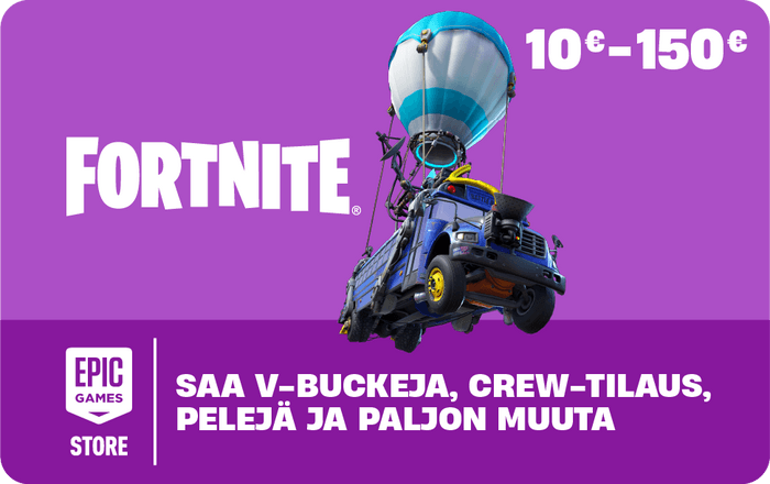 Muuttuva Fortnite lahjakortti