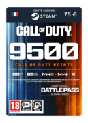 9 500 Points COD (Carte Cadeau Steam) - FR