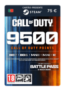 9500 pontos COD (cartão-presente Steam) - PT
