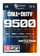 9 500 COD-pistettä (Steam-lahjakortti) - FI