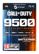 9500 puntos COD (tarjeta regalo Steam) - ES