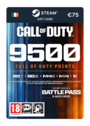 9,500 COD Points (Steam Gift Card) - IE
